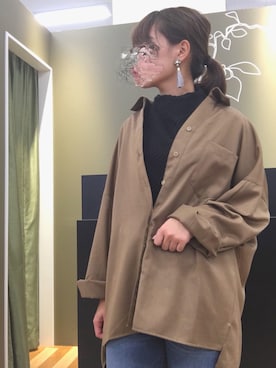 「おおぶりピアス」｜maiさん（レディース・161cm）の秋コーディネート