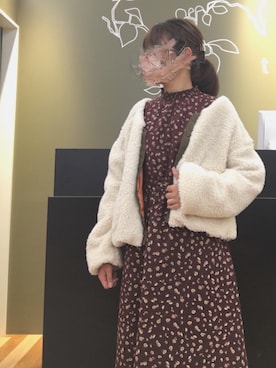 「アイボリー」｜「アイテム（ブルゾン）」を使った、maiさん（レディース・161cm）の秋コーディネート
