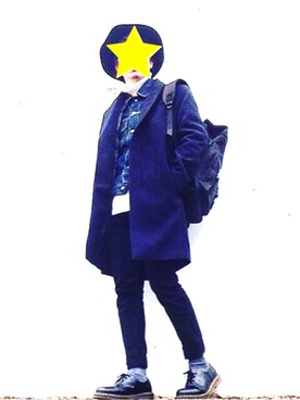 「ダニエルウェリントン」｜「アイテム（デニムジャケット）」を使った、まぁしぃさん（メンズ・175cm）の冬コーディネート