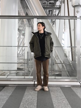 「united arrows」｜「アイテム（スウェット）」を使った、etsuさん（メンズ・173cm）の秋コーディネート