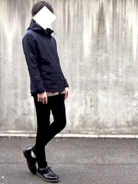 「RAGEBLUE（レイジブルー）のアイテム（マウンテンパーカー）」を使った、NoBさん（メンズ・176cm）の冬コーディネート