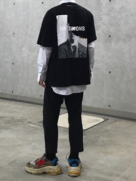 「MASTER NUMBER（マスターナンバー）のアイテム」を使った、ウタさん（メンズ・170cm）の冬コーディネート