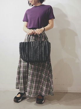 「koe（コエ）のアイテム」を使った、michiさん（レディース・151cm）の春コーディネート