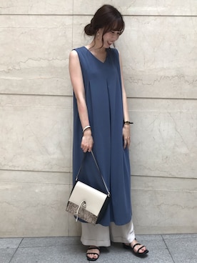 「YECCA VECCA（イェッカヴェッカ）のアイテム（パンツ）」を使った、masupi0416さん（レディース・165cm）の夏コーディネート