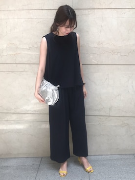 「YECCA VECCA（イェッカヴェッカ）のアイテム（パンツ）」を使った、masupi0416さん（レディース・165cm）の夏コーディネート