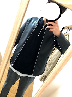 「WEGO（ウィゴー）のアイテム（ライダースジャケット）」を使った、RYOTAROさん（メンズ・174cm）の春コーディネート