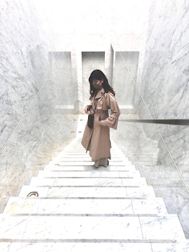 「秋のカフェオレコーデ」｜「アイテム（トレンチコート）」を使った、yukimaruさん（レディース・164cm）の秋コーディネート