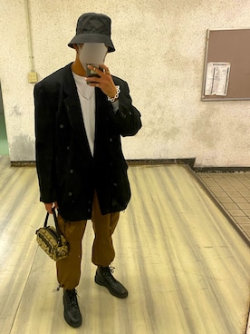 「ARMANI EXCHANGE（アルマーニエクスチェンジ）のアイテム（ブーツ）」を使った、わたさんさん（メンズ・175cm）の秋コーディネート