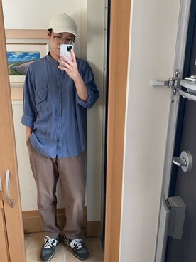 「Steven Alan（スティーブンアラン）のアイテム（帽子）」を使った、nyさん（メンズ・172cm）の春コーディネート