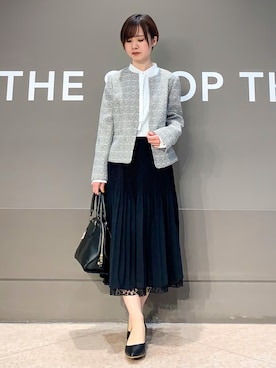 「学校」｜「アイテム（ジャケット/アウター）」を使った、kozuさん（レディース・148cm）の冬コーディネート