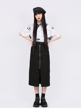 「Figments（フィグメンツ）のアイテム（帽子）」を使った、Figments_officialさん（レディース・164cm）の春コーディネート