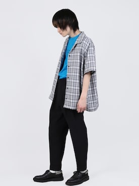 「Figments（フィグメンツ）のアイテム（スラックス）」を使った、Figments_officialさん（メンズ・175cm）の春コーディネート