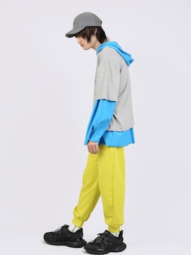 「Figments（フィグメンツ）のアイテム（帽子）」を使った、Figments_officialさん（メンズ・175cm）の春コーディネート
