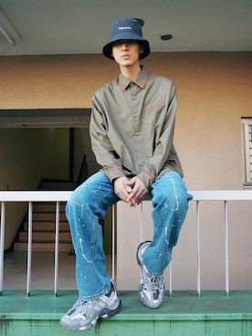 「Figments（フィグメンツ）のアイテム（帽子）」を使った、Figments_officialさん（メンズ・180cm）の秋コーディネート