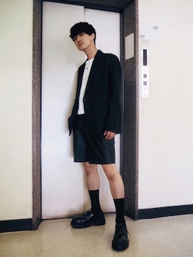 「Figments（フィグメンツ）のアイテム（ジャケット/アウター）」を使った、Figments_officialさん（メンズ・180cm）の秋コーディネート