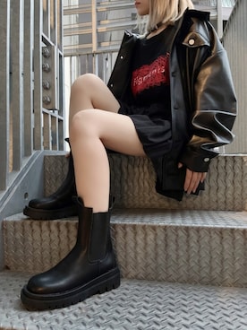 「Figments（フィグメンツ）のアイテム（その他アウター）」を使った、Figments_officialさん（レディース・151cm）の冬コーディネート