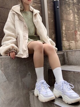 「Figments（フィグメンツ）のアイテム（ブルゾン）」を使った、Figments_officialさん（レディース・151cm）の冬コーディネート