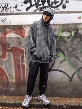 「Figments（フィグメンツ）のアイテム（帽子）」を使った、Figments_officialさん（メンズ・180cm）の冬コーディネート