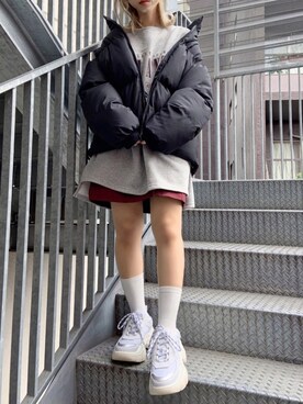 「Figments（フィグメンツ）のアイテム（ブルゾン）」を使った、Figments_officialさん（レディース・151cm）の秋コーディネート