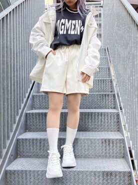 「Figments（フィグメンツ）のアイテム（その他アウター）」を使った、Figments_officialさん（レディース・151cm）の春コーディネート