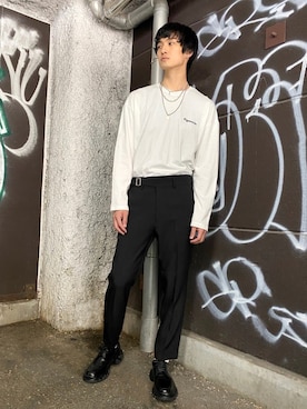 「Figments（フィグメンツ）のアイテム（アクセサリー）」を使った、Figments_officialさん（メンズ・180cm）の春コーディネート
