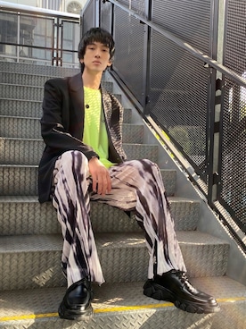 「Figments（フィグメンツ）のアイテム（ジャケット/アウター）」を使った、Figments_officialさん（メンズ・180cm）の夏コーディネート