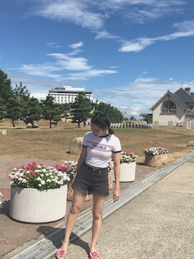 Haruka Komiyamaさん（レディース・157cm）の夏コーディネート