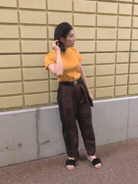 Haruka Komiyamaさん（レディース・157cm）の秋コーディネート