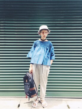 「cikolata（チコラータ）のアイテム」を使った、minimaさん（レディース・160cm）の夏コーディネート