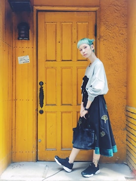 「cikolata（チコラータ）のアイテム」を使った、minimaさん（レディース・160cm）の夏コーディネート