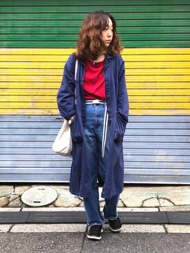 「rasox（ラソックス）のアイテム（ソックス/靴下）」を使った、7sugarさん（レディース・155cm）の春コーディネート