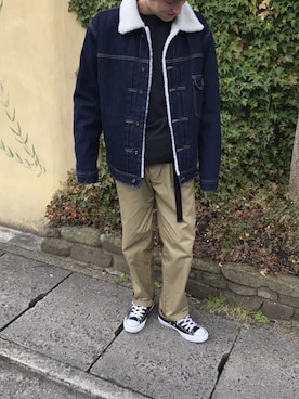 「ohotoro」｜「アイテム（ジャケット/アウター）」を使った、Showさん（メンズ・170cm）の冬コーディネート