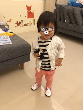 「next（next）のアイテム（その他アウター）」を使った、Hsiaoさん（キッズ・70cm）の秋コーディネート