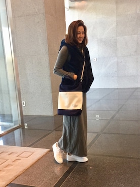 「Ron Herman（ロン ハーマン）のアイテム（その他アウター）」を使った、yuki.takuさん（レディース・166cm）の冬コーディネート