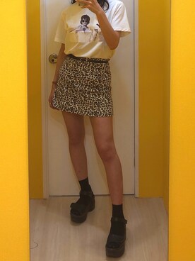 「SHOWROOM（ショールーム）のアイテム」を使った、R U Iさん（レディース・160cm）の夏コーディネート