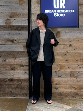 「WWS（ワークウェアスーツ）のアイテム」を使った、shuntaroさん（メンズ・181cm）の春コーディネート