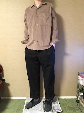 「H&M（エイチ・アンド・エム）のアイテム（スリッポン）」を使った、幸太さん（メンズ・178cm）の夏コーディネート