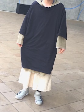 「袴パンツ」｜「アイテム（その他アウター）」を使った、ぶっきょうさん（メンズ・168cm）の秋コーディネート