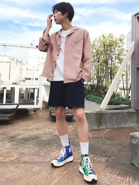 Wego ウィゴー のシャツ ブラウス ピンク系 を使った人気ファッションコーディネート ユーザー ショップスタッフ Wear