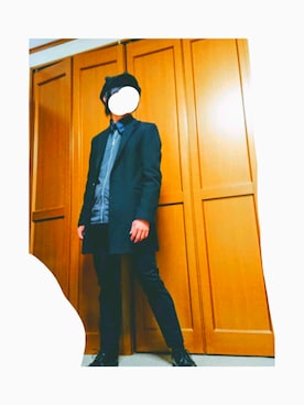 「semantic design（セマンティックデザイン）のアイテム（MA-1）」を使った、ケンジさん（メンズ・160cm）の冬コーディネート