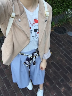 ともみ🦋さん（レディース・162cm）の春コーディネート