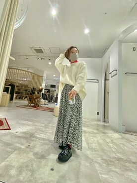 「BACK NUMBER（バックナンバー）のアイテム（シューズ）」を使った、shimaさん（レディース・157cm）の冬コーディネート