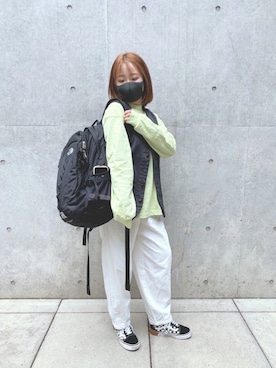 「northface」｜「アイテム（アクセサリー）」を使った、miniさん（レディース・150cm）の春コーディネート