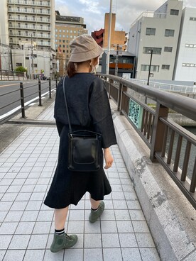 「H&M（エイチ・アンド・エム）のアイテム（ハット）」を使った、KOTOMIさん（レディース・162cm）の春コーディネート