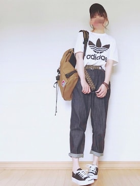 「GEVAERT（ゲバルト）のアイテム」を使った、sc___dyさん（レディース・156cm）の夏コーディネート