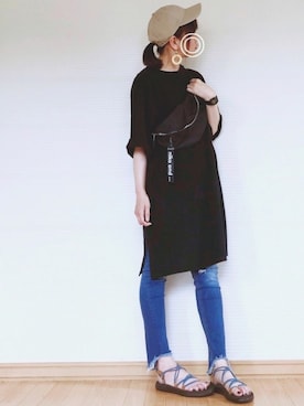 sc___dyさん（レディース・156cm）の夏コーディネート