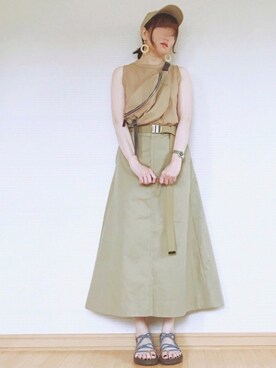 sc___dyさん（レディース・156cm）の夏コーディネート
