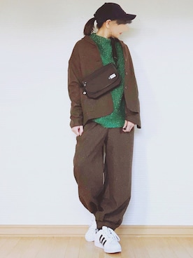 「スーパースター」｜「アイテム（その他アウター）」を使った、sweet_candyさん（レディース・156cm）の秋コーディネート