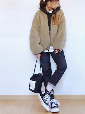「oneway glamorous（ワンウェイグラマラス）のアイテム」を使った、sweet_candyさん（レディース・156cm）の冬コーディネート