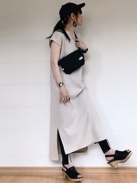 「petitcro」｜「アイテム（サンダル）」を使った、sc___dyさん（レディース・156cm）の夏コーディネート